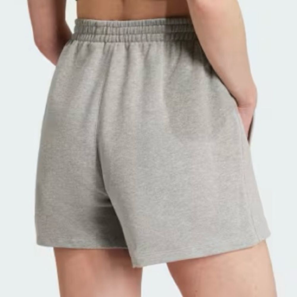 Adidas Essentials French Terry Shorts Pull On Pockets Heather Gray Size Small